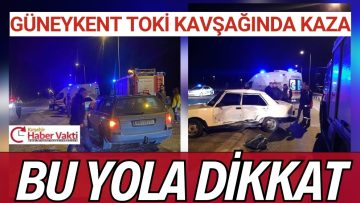 GÜNEYKENT ORTAKÖY YOLUNDA KAZA 1 YARALI