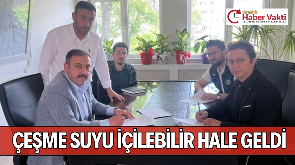 ÇEŞME SUYU İÇİLEBİLİR HALE GELDİ
