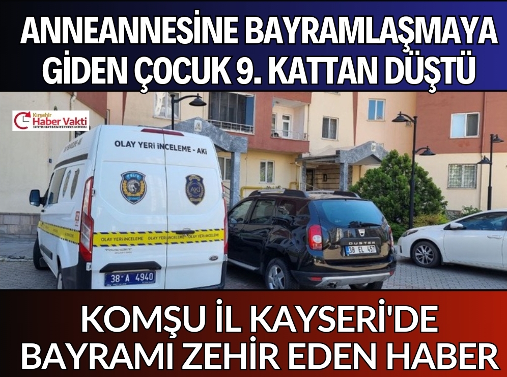 Kayseri’nin Melikgazi ilçesinde iddiaya göre anneannesine bayramlaşmaya giden 7 yaşındaki