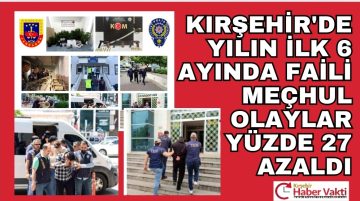 FAİLİ MEÇHUL OLAYLARDA AZALMA