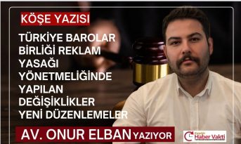 AVUKAT ONUR ELBAN YAZIYOR…