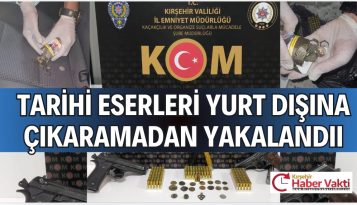KIRŞEHİR’DE TARİHİ ESER KAÇAKCISI OPERASYONU