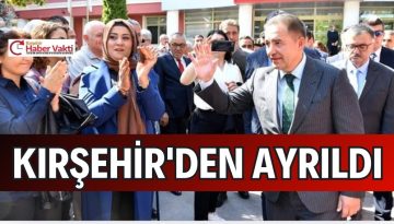 VALİ HÜDAYAR METE BUHARA KIRŞEHİR’DEN AYRILDI.