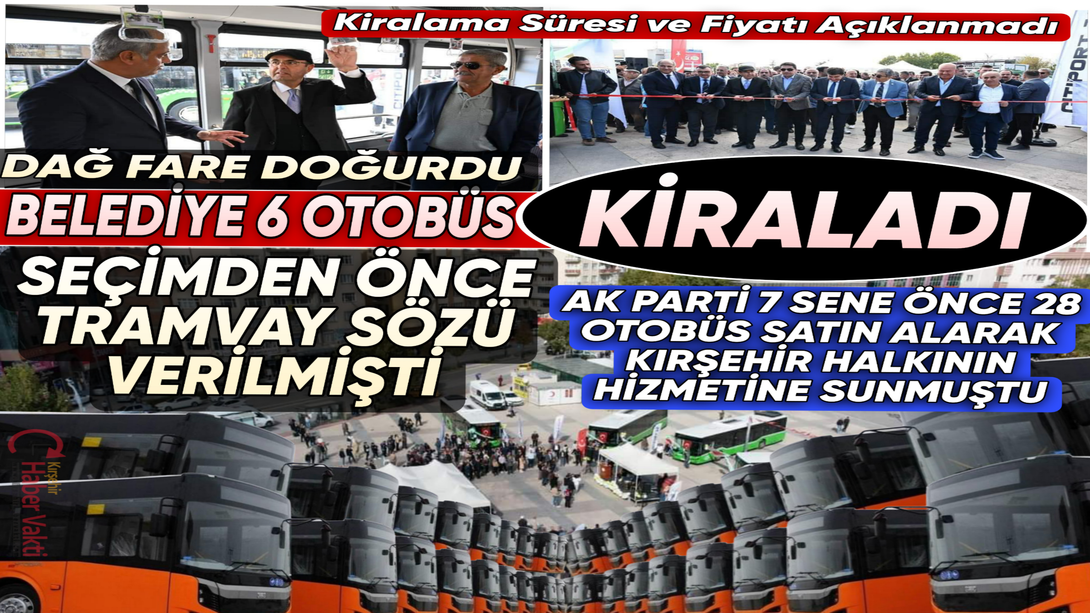 KIRŞEHİR BELEDİYESİ 6 HALK OTOBÜSÜ KİRALADI