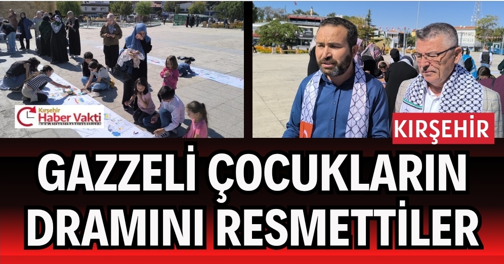 SAVAŞ ORTASINDA KALAN ÇOCUKLARIN DRAMI CACABEY MEYDANINDA RESMEDİLDİ