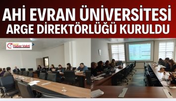 Ahi Evran Üniversitesi AR-GE Direktörlüğü Kuruldu.
