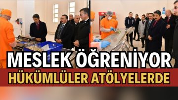 Hükümlüler hem iş öğreniyor hem para kazanıyor.