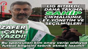 ZAFER ÇAM:”KIRŞEHİRSPOR’UN BU GİDİŞATI HAYRA ALAMET DEĞİL”