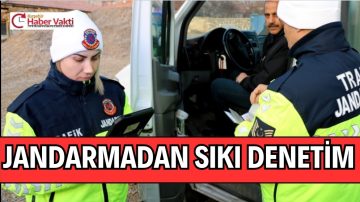 Kırşehir’de jandarma öğrenci servis araçlarını denetledi