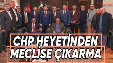 CHP KIRŞEHİR HEYETİ CHP GENEL BAŞKANI ÖZEL’LE GÖRÜŞTÜ