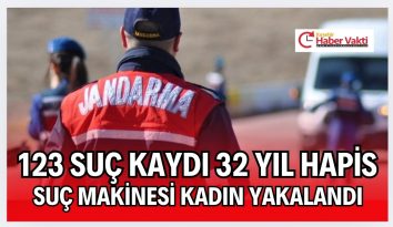 123 SUÇ KAYDI 32 YIL HAPİS SUÇ MAKİNESİ KADIN YAKALANDI