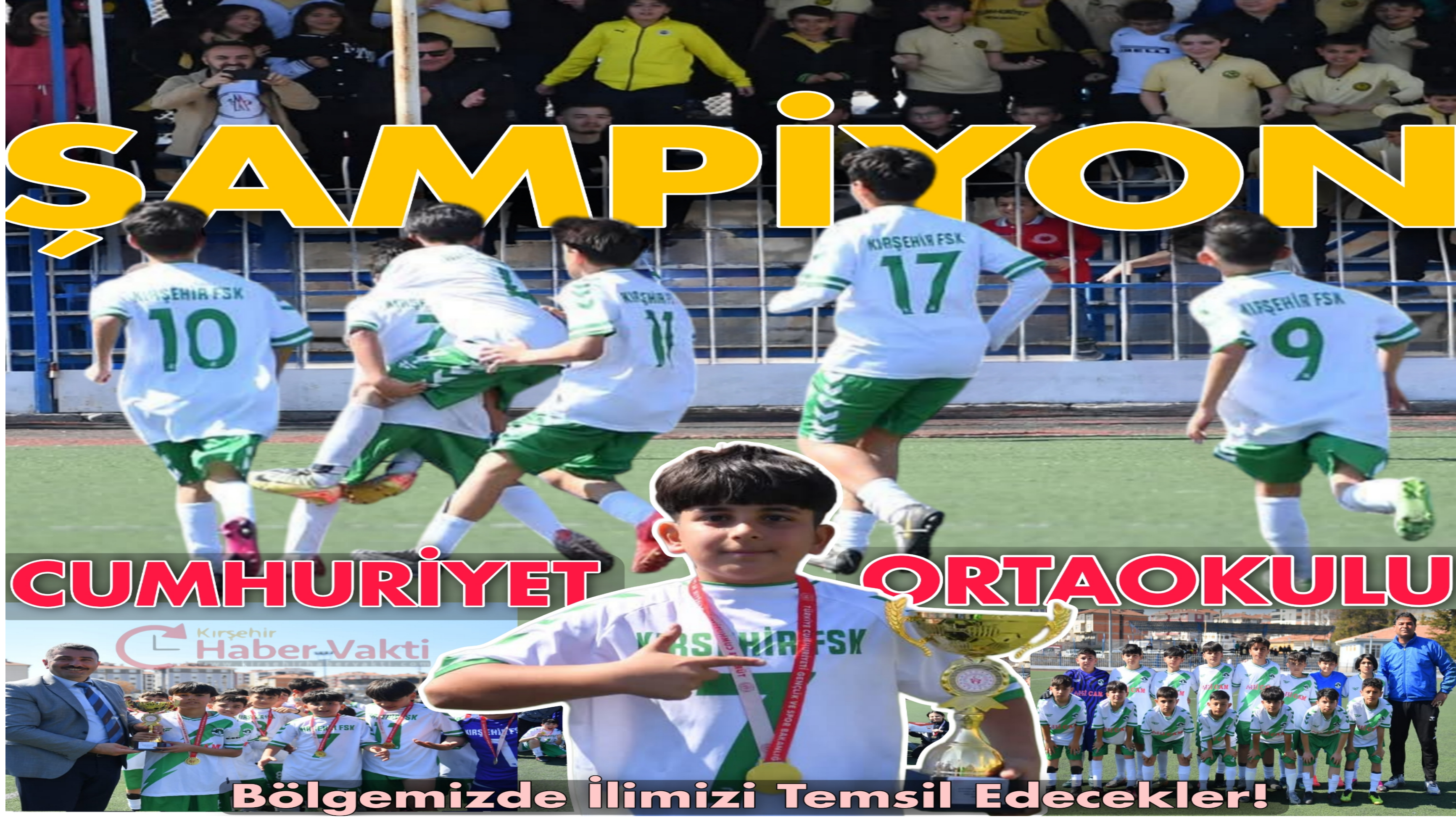 FUTBOLDA ŞAMPİYON CUMHURİYET ORTAOKULU