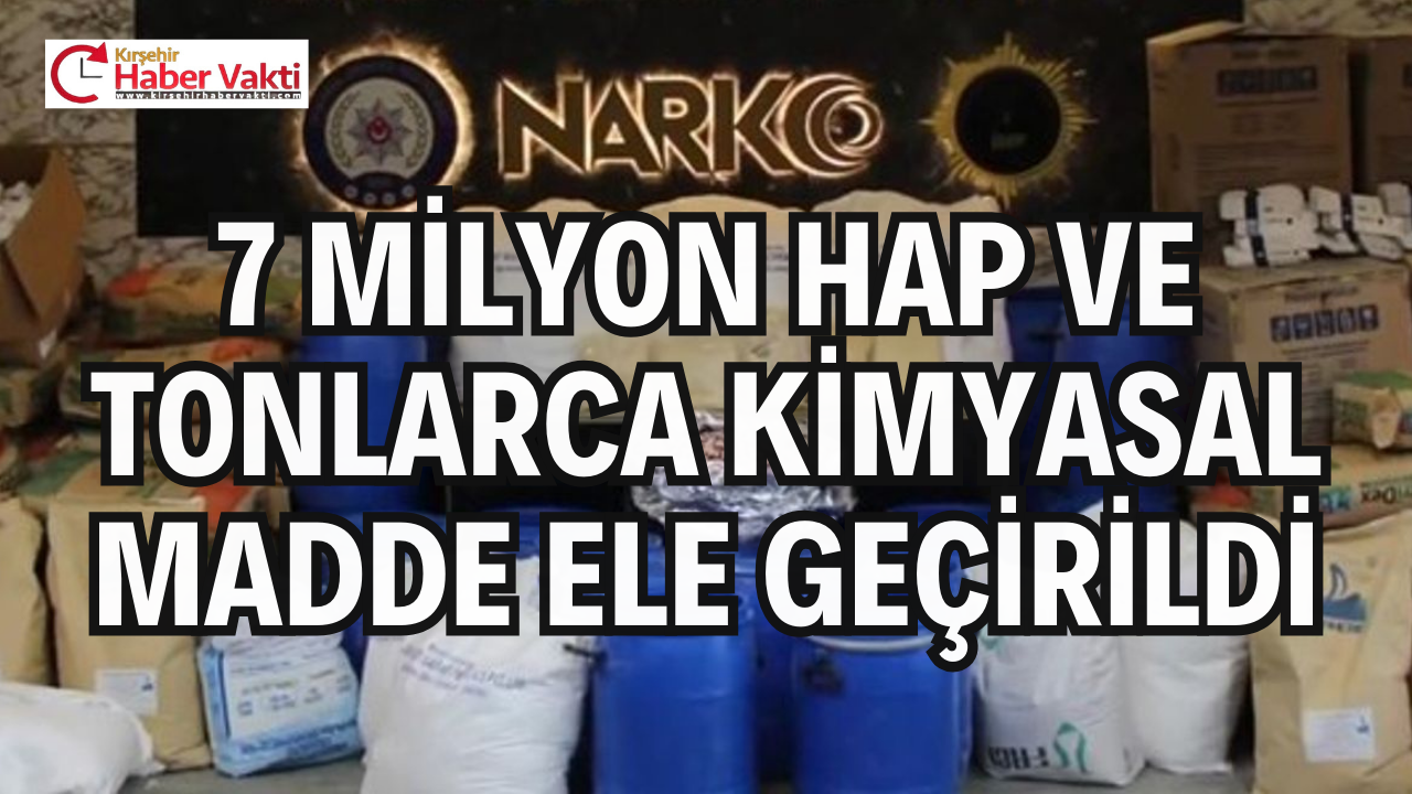 İstanbul ve Diyarbakır’da dev operasyon: 7 milyon uyuşturucu hap ele