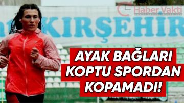 Ayak bağları koptu, spordan kopamadı