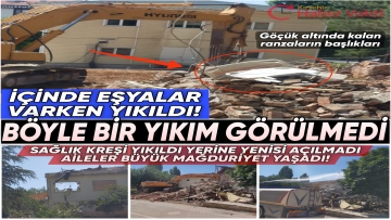 SAĞLIK KREŞİ YIKILDI, YERİNE KREŞ AÇILMADI TEPKİLER ART ARDA GELDİ
