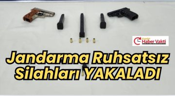RUHSATSIZ SİLAHLARA EL KONULDU