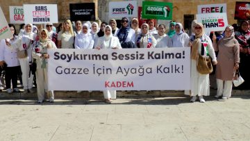 Kırşehir’de Kadınlar Mazlum Gazze İçin Sessiz Çığlık Attı