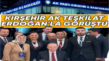 AK TEŞKİLAT CUMHURBAŞKANI ERDOĞAN İLE GÖRÜŞTÜ