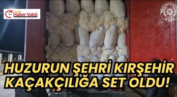 KIRŞEHİR KAÇAKÇILARA SET OLDU ! 5 TON KAÇAK TÜTÜN YAKALANDI