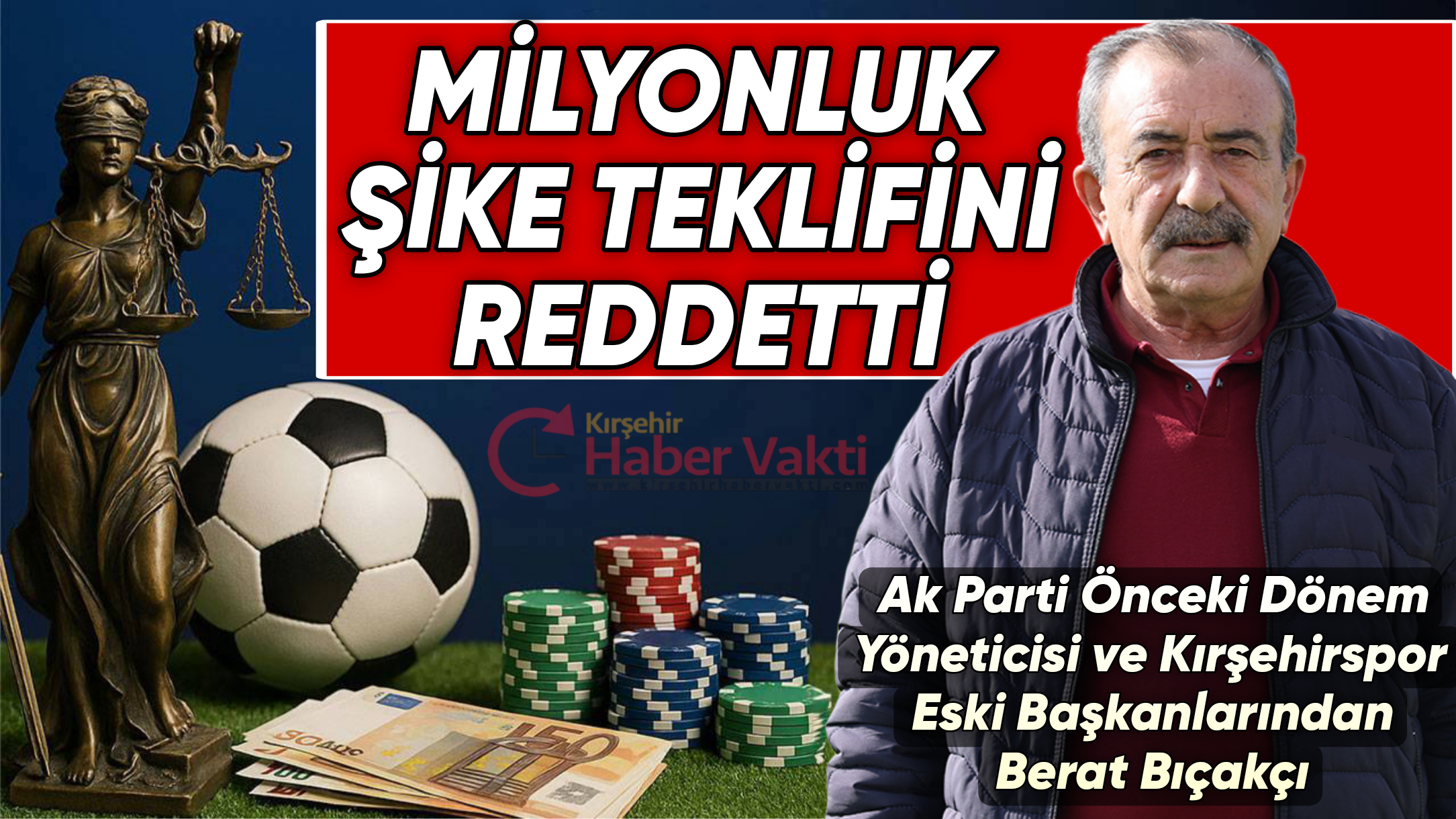 Kırşehirspor’un eski kulüp başkanı Berat Bıçakçı, 2004-2005 sezonunda görev yaptığı