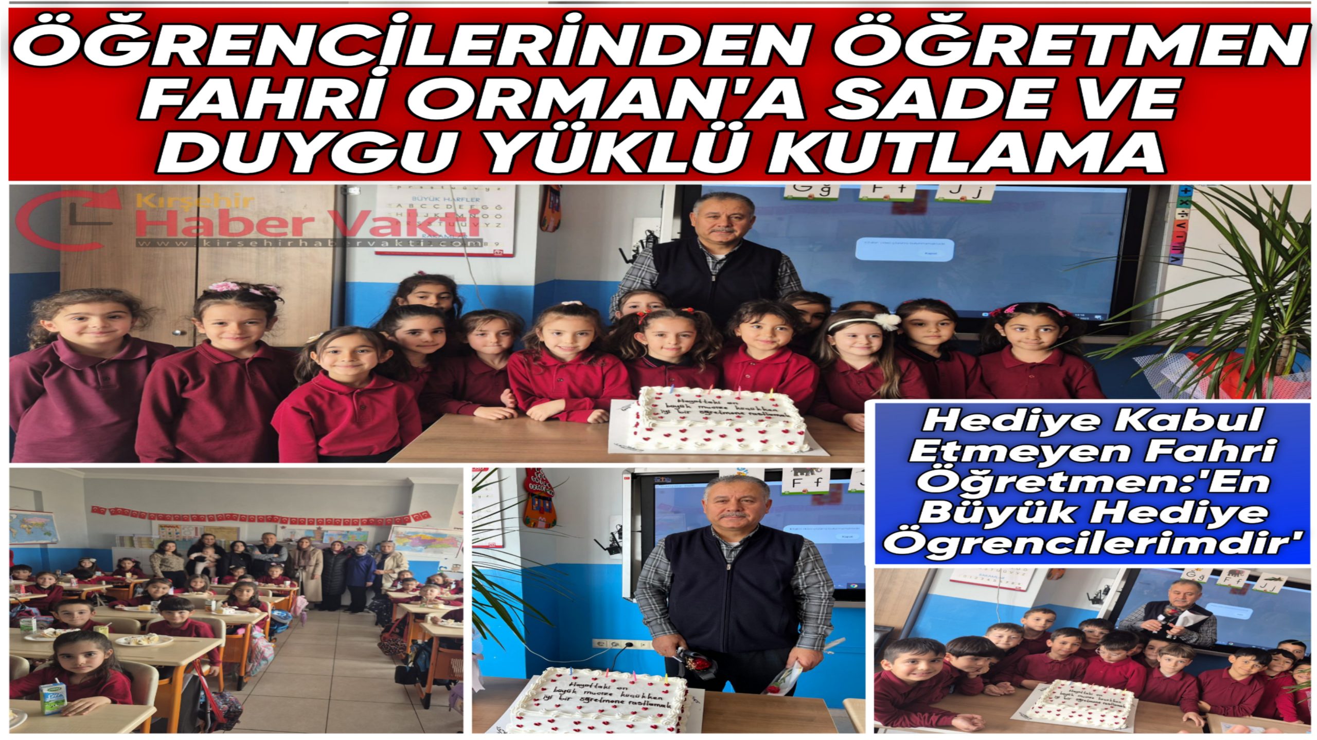 Fahri Orman’a 1/B Sınıfından Duygulandıran 24 Kasım Sürprizi