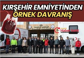 KIRŞEHİR EMNİYETİ’NDEN KIZILAY’A DESTEK