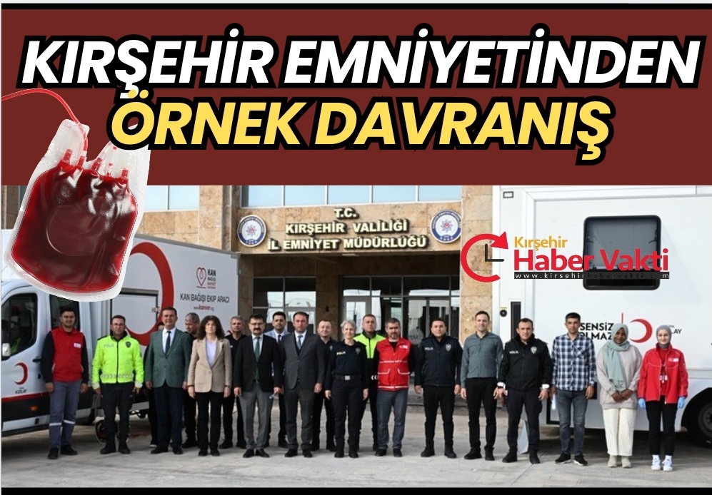 KIRŞEHİR EMNİYETİ’NDEN KIZILAY’A DESTEK