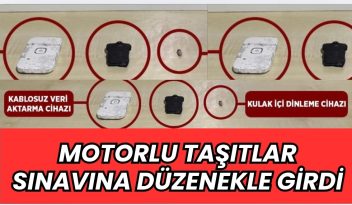 EHLİYET SINAVINDA KOPYA DÜZENEĞİ İLE YAKALANDI