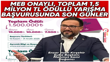 ENSAR VAKFI 1,5 MİLYON TL ÖDÜLLÜ BİLGİ YARIŞMASI DÜZENLİYOR