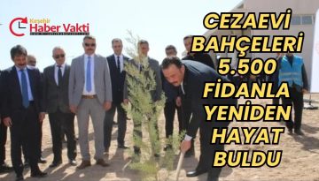 CEZAEVİ BAHÇELERİ AĞAÇLANDIRILDI