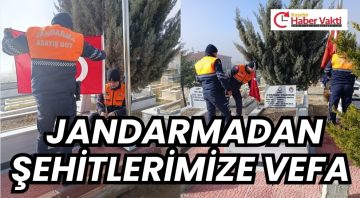 Kırşehir İl Jandarma Komutanlığı’ndan Şehitlerimize Vefa