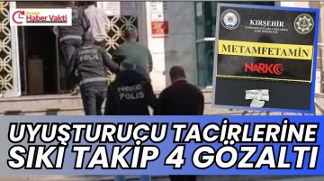 Uyuşturucu operasyonlarında 4 şüpheli gözaltına alındı.