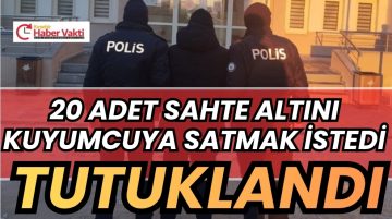 Kuyumcu Dikkatiyle Sahte Altın Oyunu Bozuldu