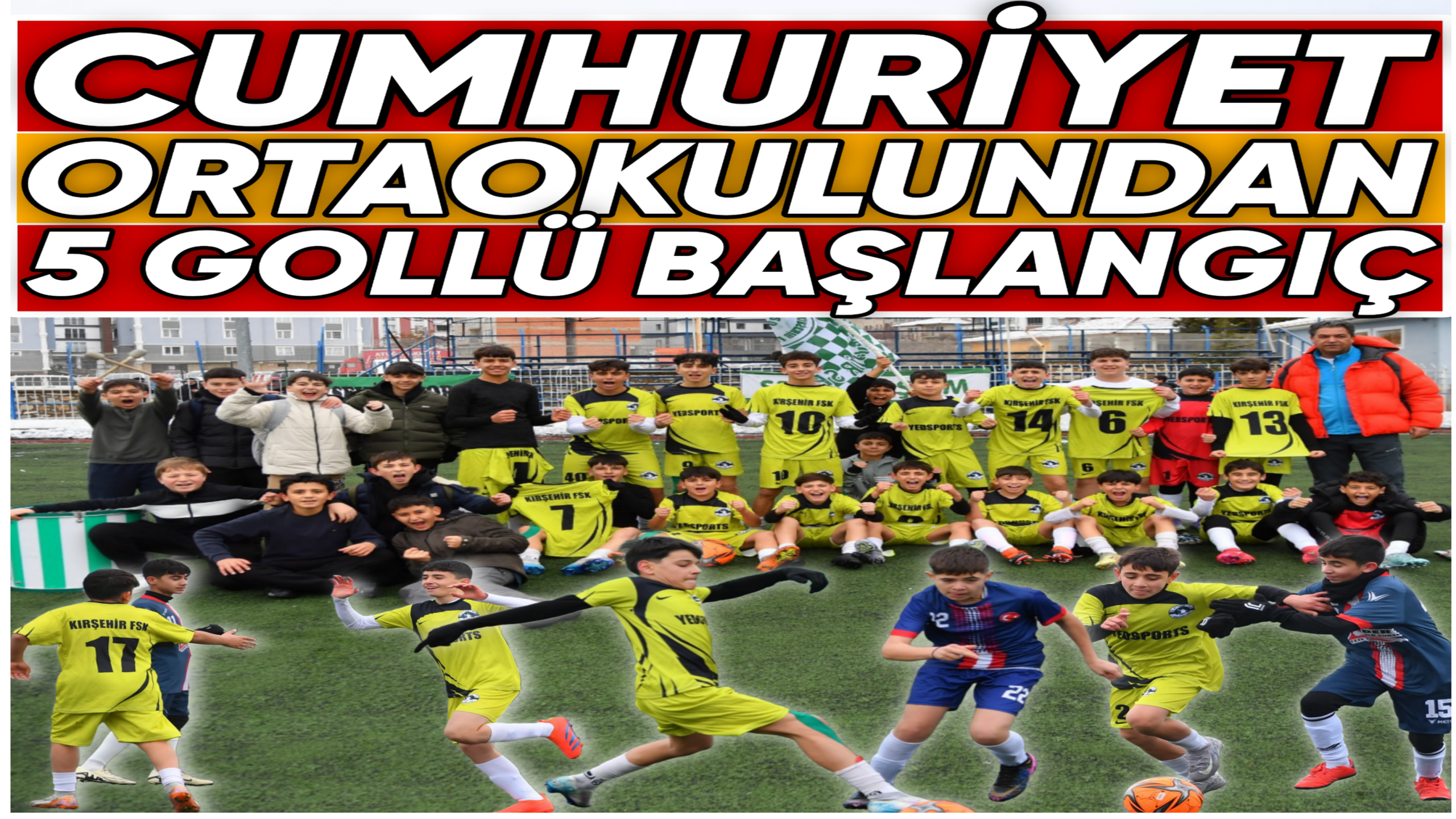 Cumhuriyet Ortaokulu Turnuvaya Fırtına Gibi Girdi