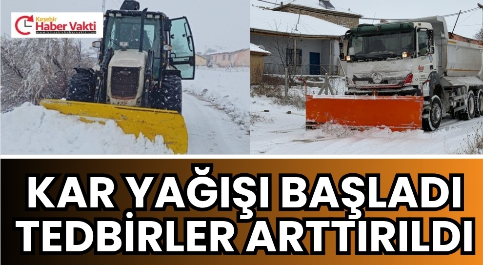 Kırşehir’de kar yağışı etkili olurken kapalı yolun bulunmadığı bildirildi.