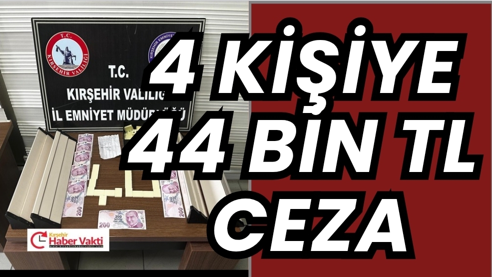 Kırşehir’de Kahvehaneye Kumar Operasyonu: 4 Kişiye 44 Bin TL Ceza
