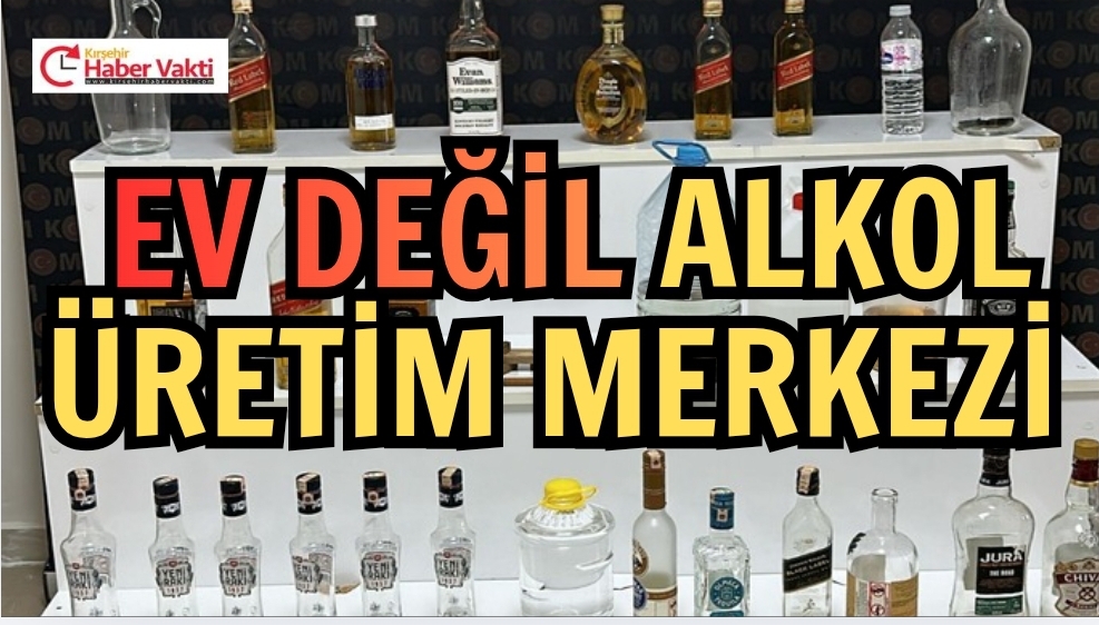 KIRŞEHİR’DE BİR EVDEN 20 LİTRE KAÇAK ALKOL ÇIKTI…