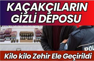 KAÇAK NARGİLE DEPOSU ORTAYA ÇIKTI