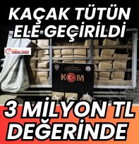 Kırşehir’de 3.4 Ton Kaçak Tütün Ele Geçirildi