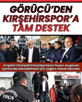 KIRŞEHİR EMNİYETİ’NDEN KIRŞEHİRSPOR’A TAM DESTEK