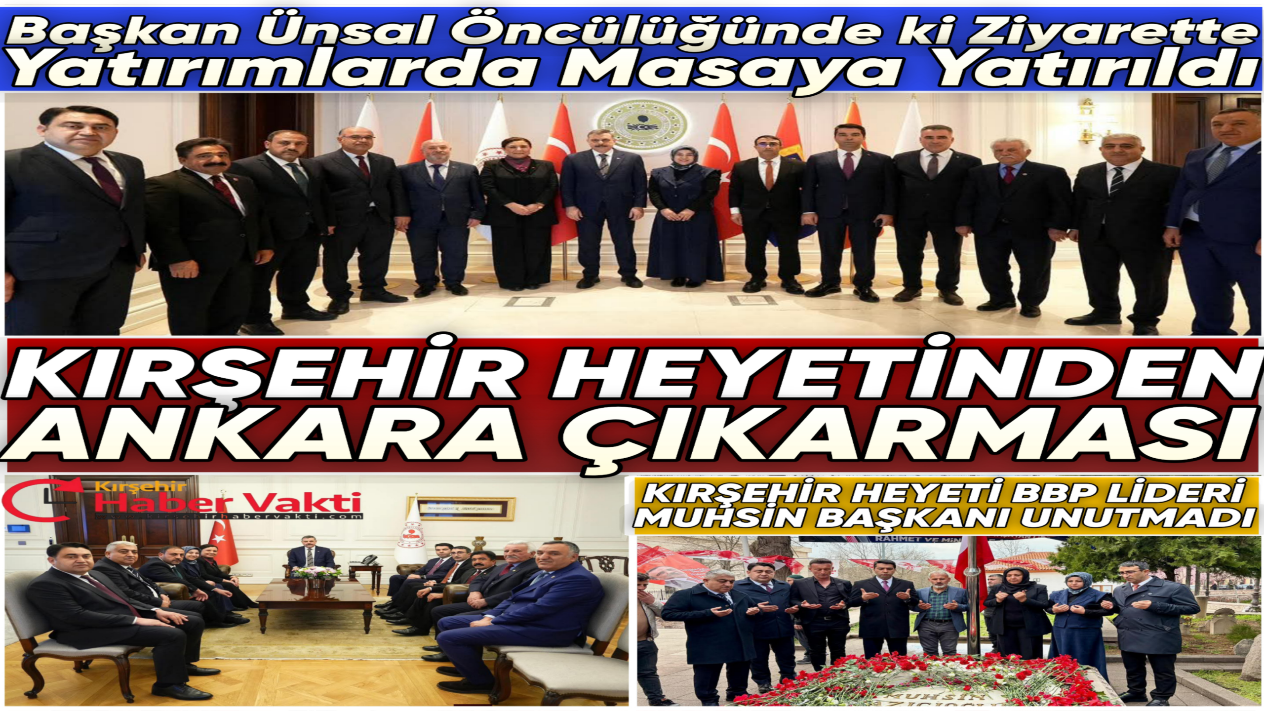 SEHER ÜNSAL ÖNDERLİĞİNDE, KIRŞEHİR İÇİN ANKARA’DA ÖNEMLİ ZİYARET