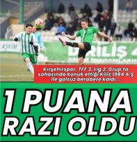 Kırşehirspor Evinde 1 Puana Razı Oldu