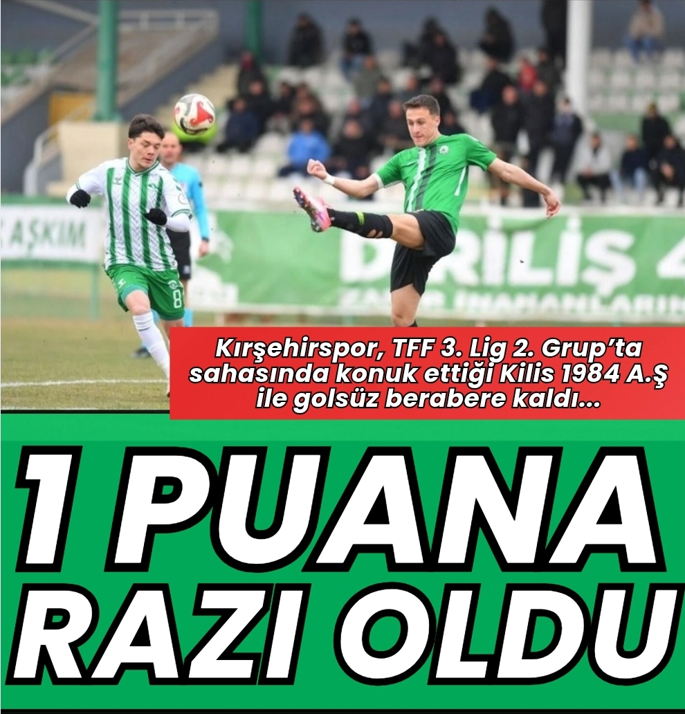 Kırşehirspor Evinde 1 Puana Razı Oldu