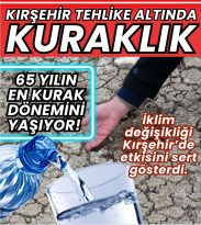 KIRŞEHİR ALRM VERİYOR! KURAKLIK KAPIDA…
