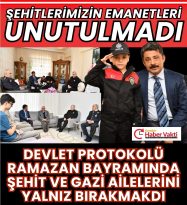 Şehit Aileleri ve Gaziler Unutulmadı
