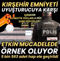 Kırşehir Emniyeti’nden Uyuşturucuya Geçit Yok!