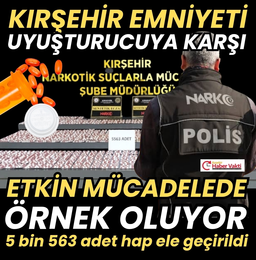 Kırşehir Emniyeti’nden Uyuşturucuya Geçit Yok!
