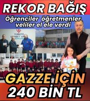 GAZZE İÇİN REKOR BAĞIŞ…