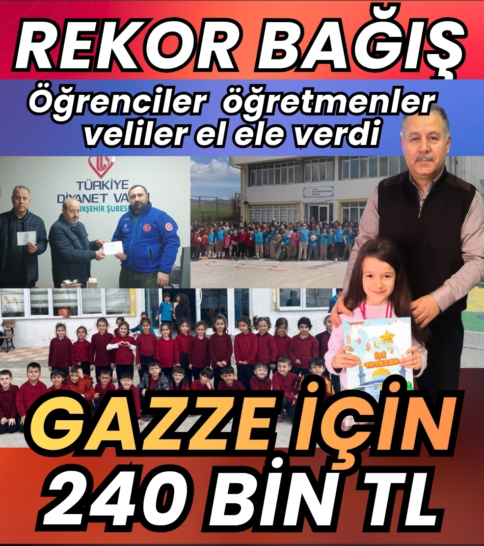 GAZZE İÇİN REKOR BAĞIŞ…