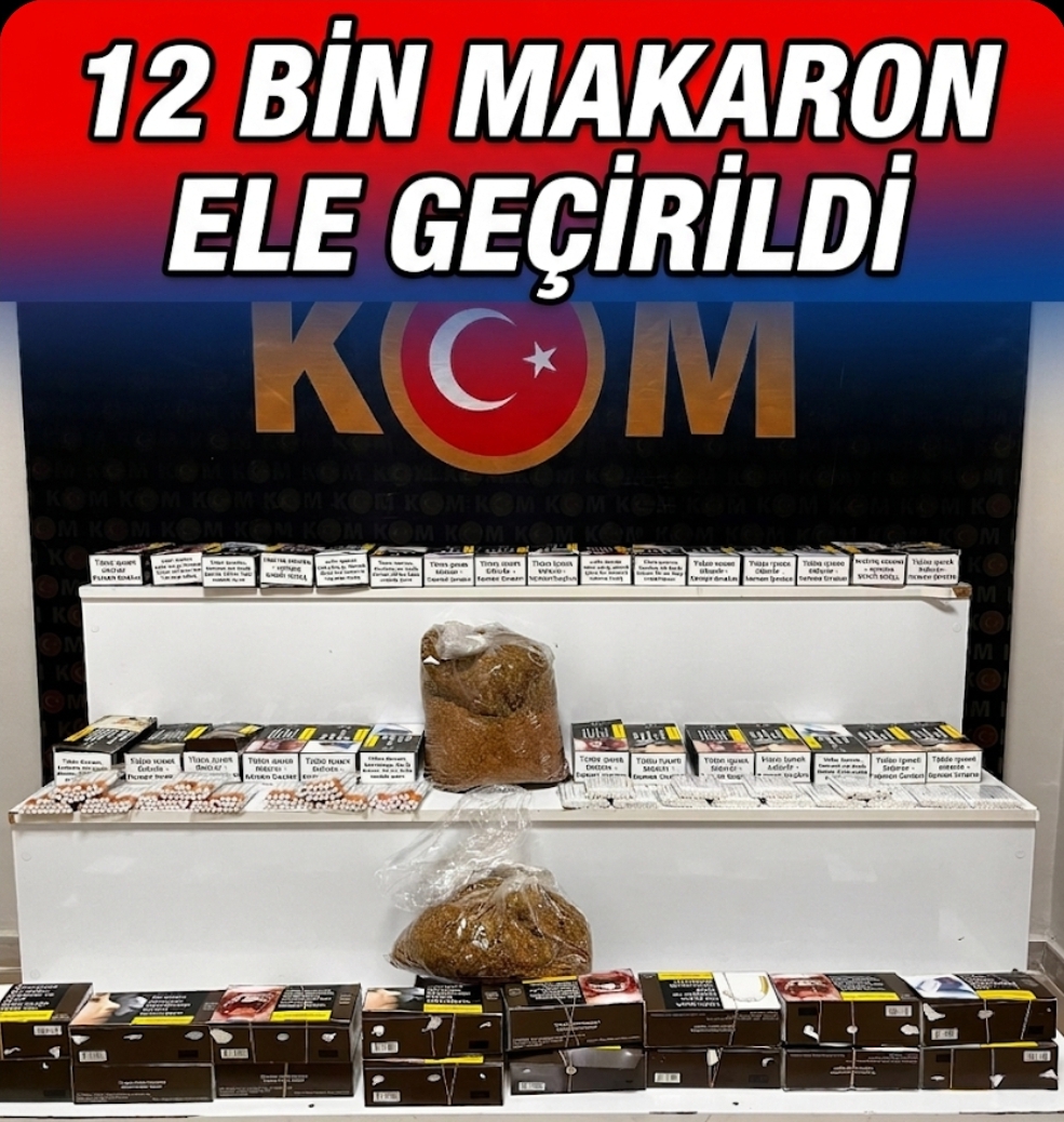 12 bin dal makaron ele geçirildi.